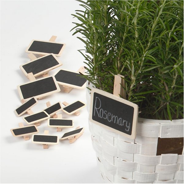 Planche avec clip - 4 x 2 cm - 12 pcs Planche avec clip - 4 x 2 cm - 12 pcs