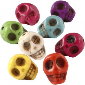 Perles d'howlite aux couleurs vives 12 mm - 32 pièces. Perles d'howlite aux couleurs vives 12 mm - 32 pièces.