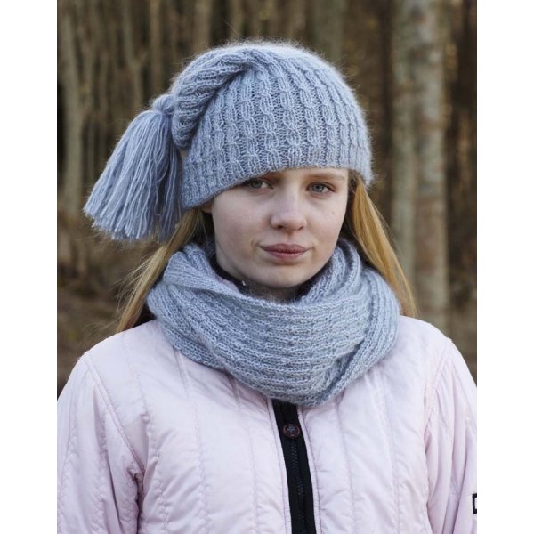 Patron tricot - Bonnet et boucle