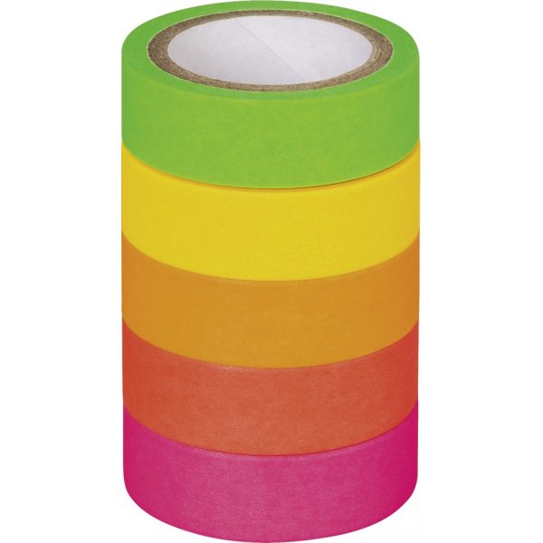 Ruban décoratif - Néon (paquet de 5)
