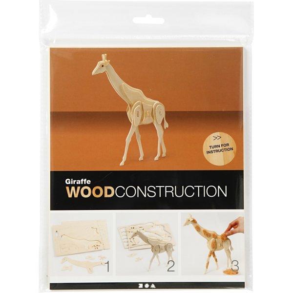 Figurine  construire 3D - girafe