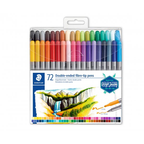 Stylos  pointe fibre Design Journey - 72 stylos