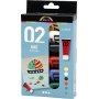 Peinture scolaire - Acrylique - couleurs standards - mate - 6 x 20 ml