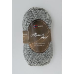 Fil Viking Alpaca Fine 50g - Gris clair (613) Fil Viking Alpaca Fine 50g - Gris clair (613)