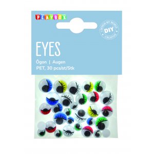 Yeux colorés avec franges Yeux colorés avec franges