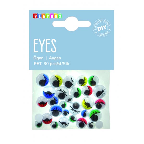 Yeux colorés avec franges Yeux colorés avec franges