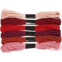 Fil  broder Harmony - harmonie rouge - 6 paquets
