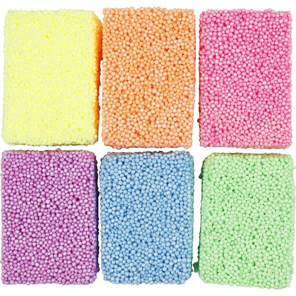 Soft Foam - couleurs fluo - 6 x 10 g