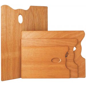 Palette en bois Mabef - Rectangulaire 30x40 cm Palette en bois Mabef - Rectangulaire 30x40 cm
