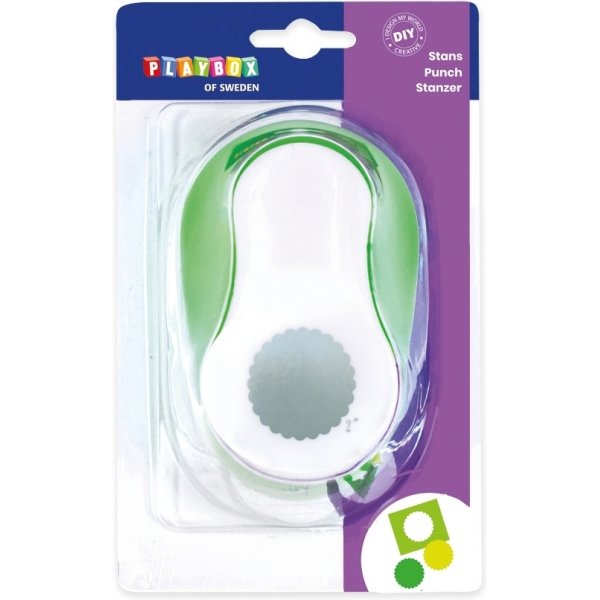 Perforatrice cercle bord pointu 5 cm - Vert/blanc