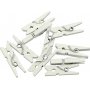 Mini pinces à linge - blanc - 36 pcs