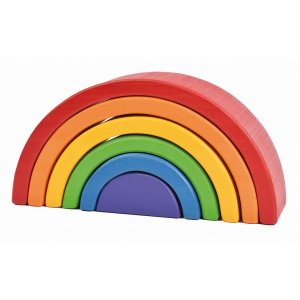 Arc-en-ciel en bois 6 parties Arc-en-ciel en bois 6 parties