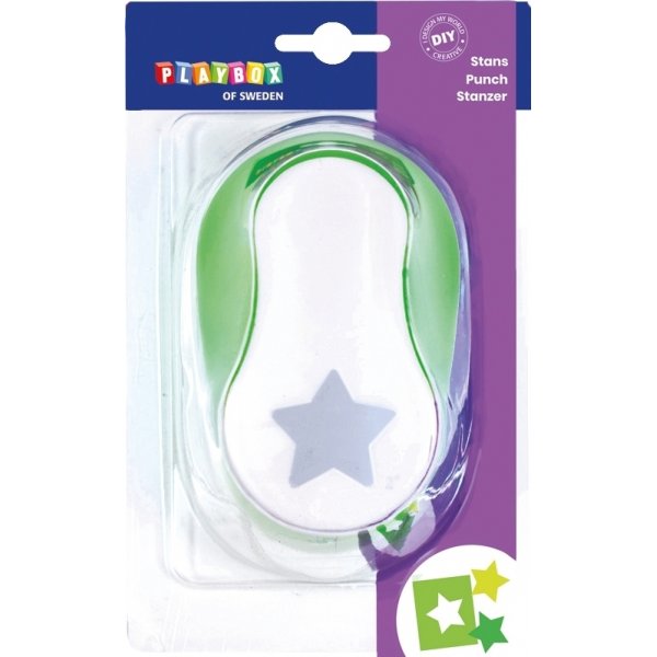 Punch toile 5 cm - Vert/blanc