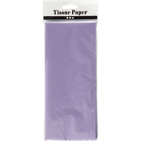 Papier de soie - violet clair - 50 x 70 cm - 14 g - 10 feuilles Papier de soie - violet clair - 50 x 70 cm - 14 g - 10 feuilles