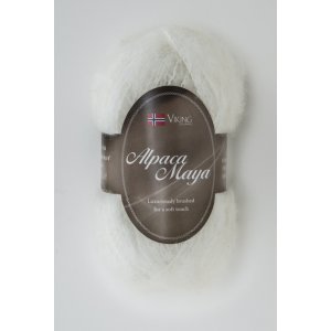Fil Viking Alpaga Maya 50g - Blanc (700) Fil Viking Alpaga Maya 50g - Blanc (700)