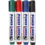 Marqueurs pour tableau blanc 4 mm - couleurs mlanges - 4 pcs