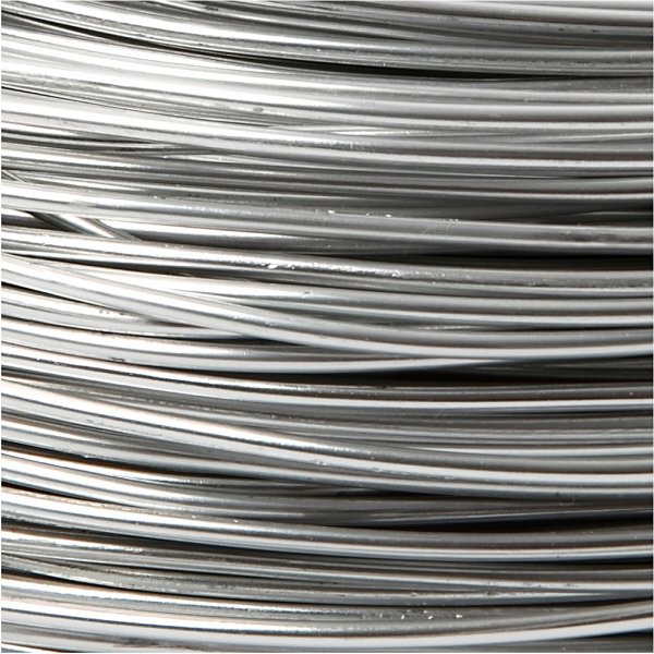 Fil d'aluminium - 2 mm - argent - 100 m