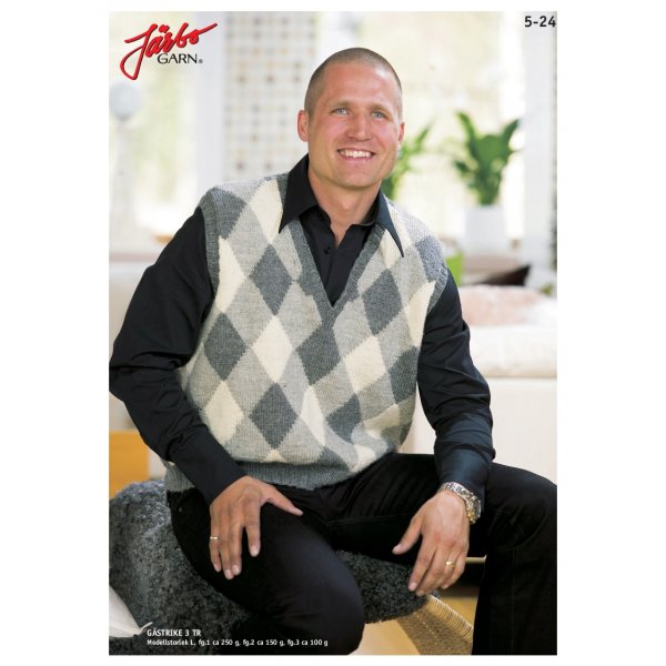 Patron tricot - Slipover avec carrs dominos