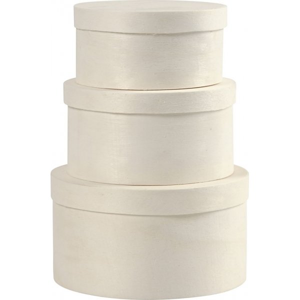 Boîte à chips ronde - 3 pcs
