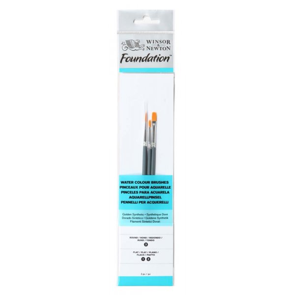 Ensemble de pinceaux synthtiques W&N Foundation Aquarelle - No. 12