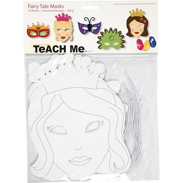 Masques TeaCH Me Adventure - blanc - 16 pcs