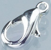 Mousqueton 13 mm - plaqué argent Mousqueton 13 mm - plaqué argent