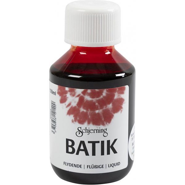 Peinture batik - rouge - 100 ml