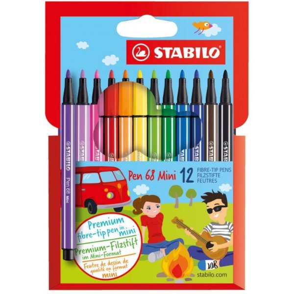 Stylo fibre Pen 68 Mini - paquet de 12