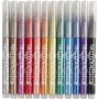 Marqueur Colortime Glitter - couleurs mlanges - 2 mm - 12 pcs