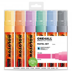 Marqueurs acryliques One4All 15 mm 6 Pens - Pastel Marqueurs acryliques One4All 15 mm 6 Pens - Pastel