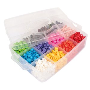 Perles tube en boîte de rangement XL 1800 perles Perles tube en boîte de rangement XL 1800 perles
