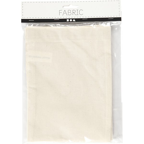 Sacs en coton - nature claire - 15 x 20 cm - 4 pcs Sacs en coton - nature claire - 15 x 20 cm - 4 pcs