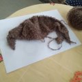 Image client Fil DROPS Alpaca Bouclé Mix - 50g - Marron (0602)