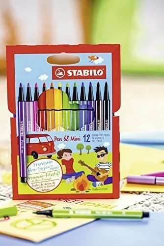 Stylo fibre Pen 68 Mini - paquet de 12