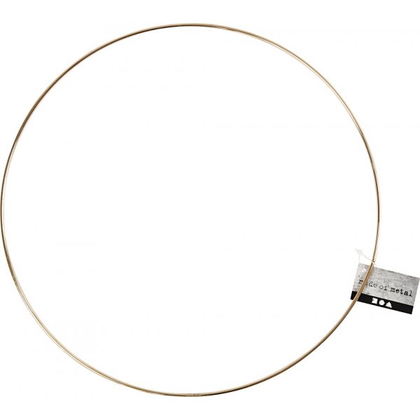 Bague en métal - dorée - Ø30 cm Bague en métal - dorée - Ø30 cm