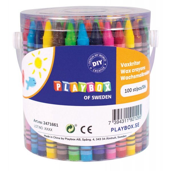 Crayons en seau - 100 pcs