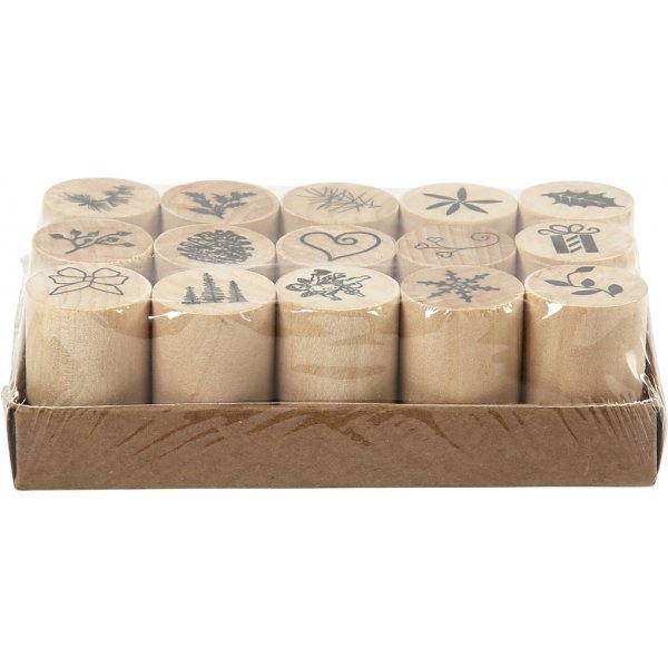 Set de tampons Deco Art - Noël - 15 pcs Set de tampons Deco Art - Noël - 15 pcs