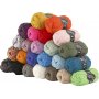 Fil de laine Melbourne - couleurs mlanges - 24 x 50 g