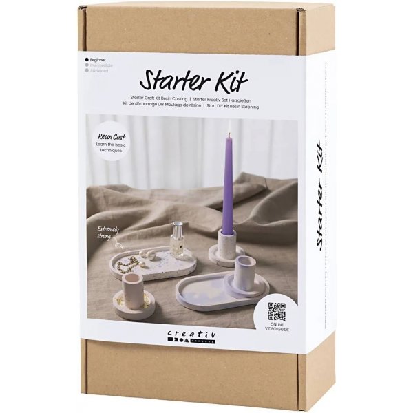 Start DIY Kit Moulage en rsine, Bougeoirs et plateaux