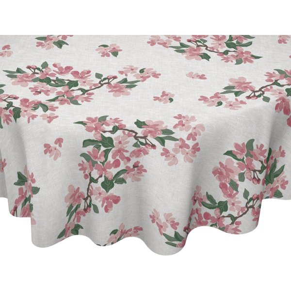 Tissu ciré rond - Elsie rose Tissu ciré rond - Elsie rose