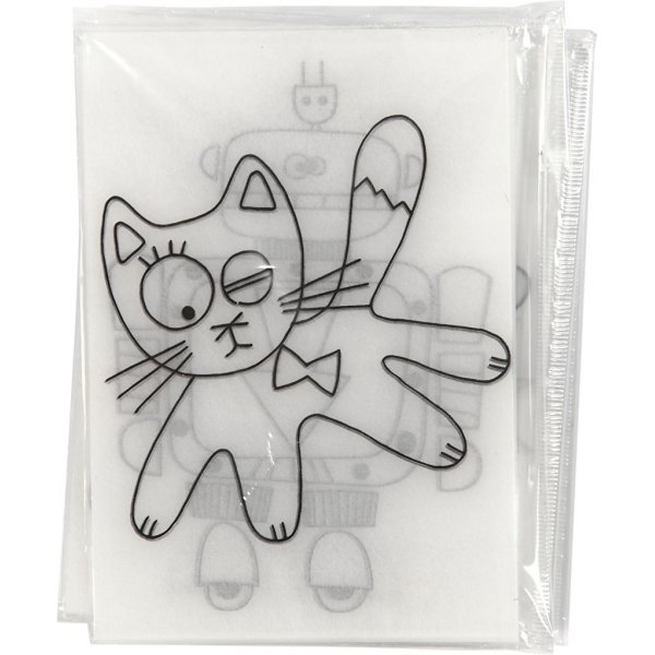 Feuilles plastiques rtractables  motifs - transparentes mates - 36 feuilles