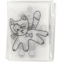 Feuilles plastiques rtractables  motifs - transparentes mates - 36 feuilles