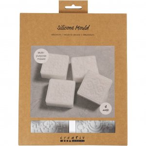 Moule en silicone - Carr� avec motif graphique