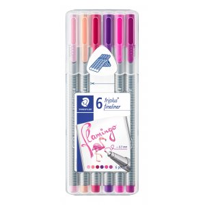Fineliners Triplus 0,3 mm Flamingo - 6 stylos Fineliners Triplus 0,3 mm Flamingo - 6 stylos