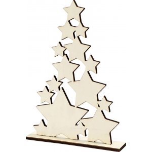 Sapin de Noël d'étoiles - 21,5 x 29,8 cm Sapin de Noël d'étoiles - 21,5 x 29,8 cm