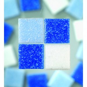 MosaixPro - mosaïque de verre 10 x 10 mm - mélange bleu 1 000 g ~ 1 500 pcs. MosaixPro - mosaïque de verre 10 x 10 mm - mélange bleu 1 000 g ~ 1 500 pcs.