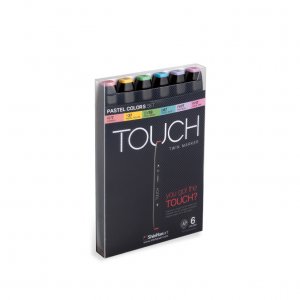 Touch Twin Marker 6pcs - Couleur Pastel Touch Twin Marker 6pcs - Couleur Pastel