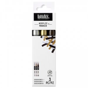 Set de marqueurs de couleur Liquitex chatoyant - 3 couleurs Set de marqueurs de couleur Liquitex chatoyant - 3 couleurs