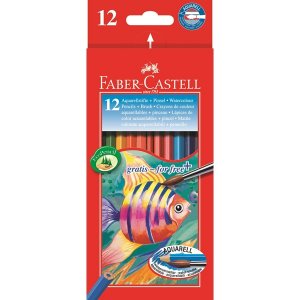 Set de stylos aquarelle Faber-Castell Redline - 12 stylos Set de stylos aquarelle Faber-Castell Redline - 12 stylos