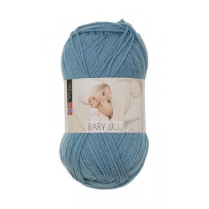 Fil Viking Baby Wool 50g - Bleu moyen (379) Fil Viking Baby Wool 50g - Bleu moyen (379)